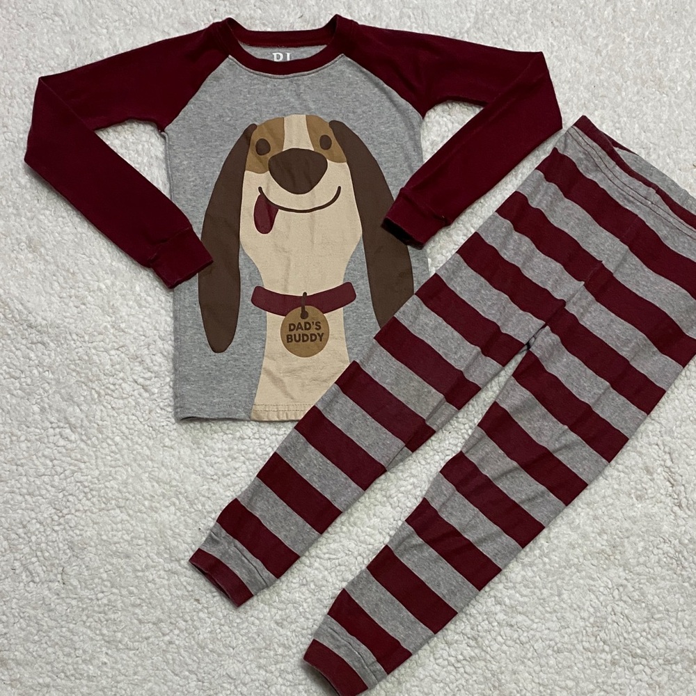 PJ place , children’s place boys size 4T 2pc pjamas adorable dog face on bottom